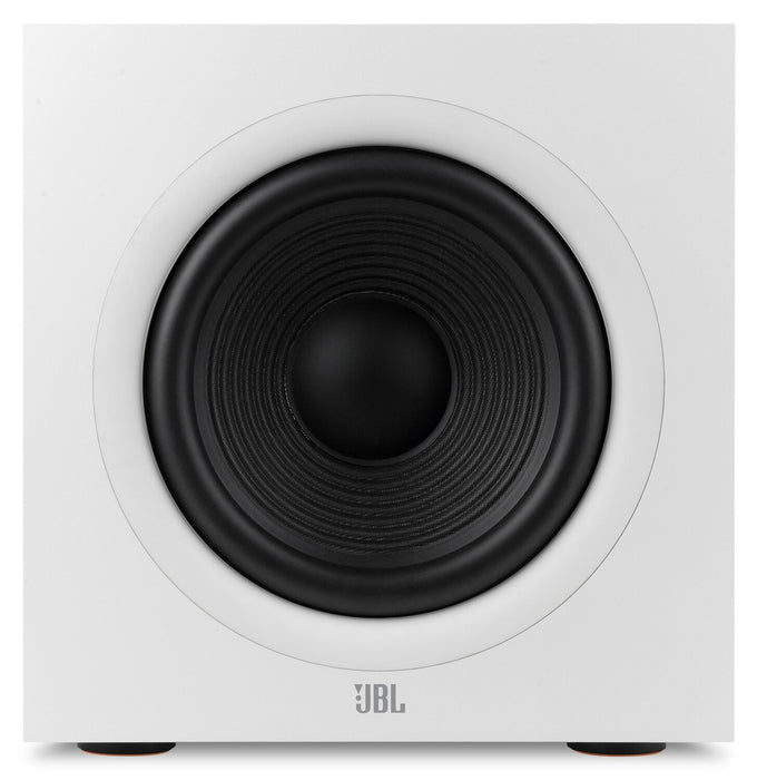 JBL Stage 200P 10\" 300W Powered Subwoofer - White (JBL200PWHTAM)