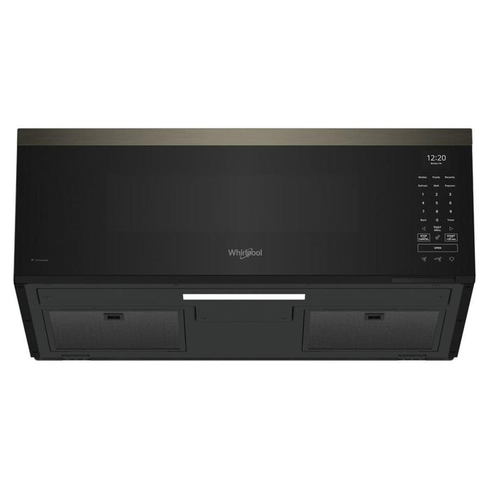 Whirlpool 1.1 Cu. Ft. Smart Low-Profile Over-the-Range Microwave - Black Stainless Steel - YWMML5530RV