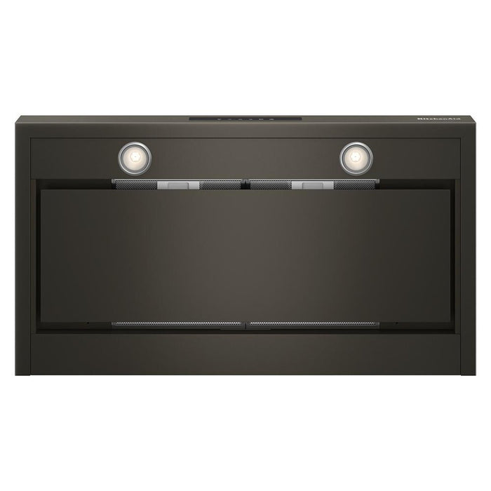 KitchenAid 36\" Wall-Mount 4-Speed Canopy Range Hood – Black Ore - KVWC736SBE