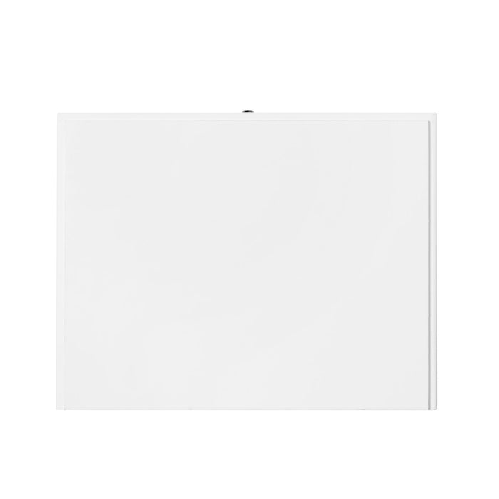 Elle Bedside 1-Drawer Nightstand, 18\"W x 25.75\"H - White