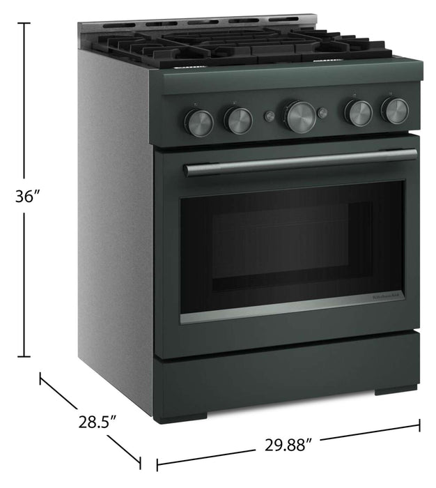 KitchenAid 4.1 Cu. Ft. Gas Range with No Preheat Air Fry Mode – Juniper - KFGS930SJP