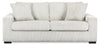 Willow 87\" Light Grey Fabric Sofa with Track Arms and Reversible Seat and Back Cushions