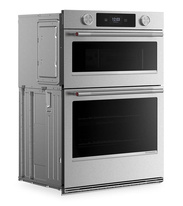 KitchenAid 30\" Smart Electric Combo Wall Oven - PrintShield Stainless - KOEC730SPS