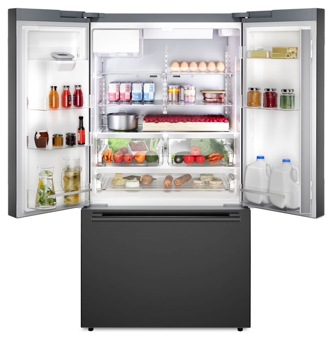 Bosch 500 Series 36\" 26 Cu. Ft. French-Door Refrigerator - Black Stainless Steel - B36FD52SNB 