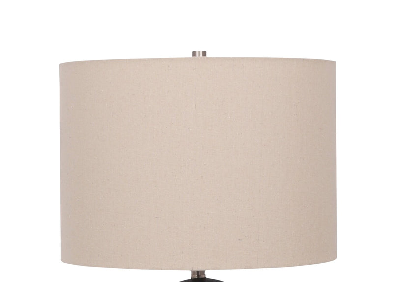 Jones 24” Modern Ceramic Table Lamp - Distressed Black