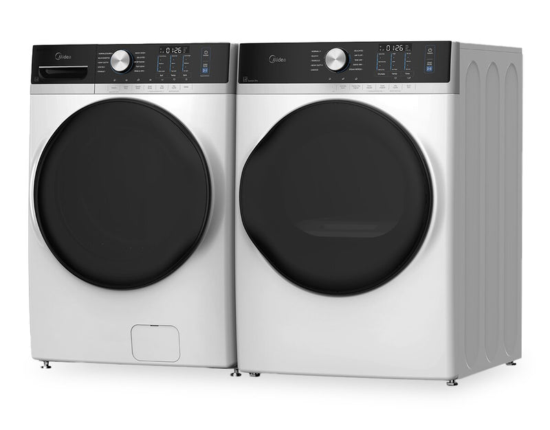 Midea 5.2 Cu. Ft. Front Load Washer with Steam Care – White - MLHW52S7AWW