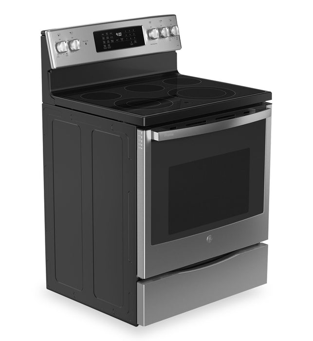 GE 30\" Smart Electric Range - Fingerprint Resistant Stainless Steel - PCB900YVFS