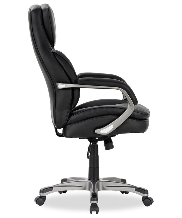 Sealy® Posturepedic Palisade 28\" Adjustable Ergonomic Office Chair - Black