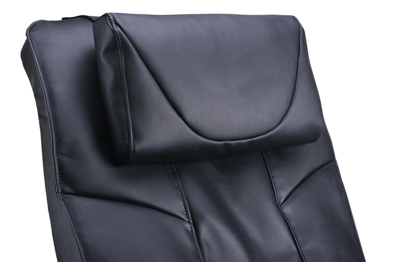 Remedy 48.4\" Faux Leather Reclining Massage Chair - Black