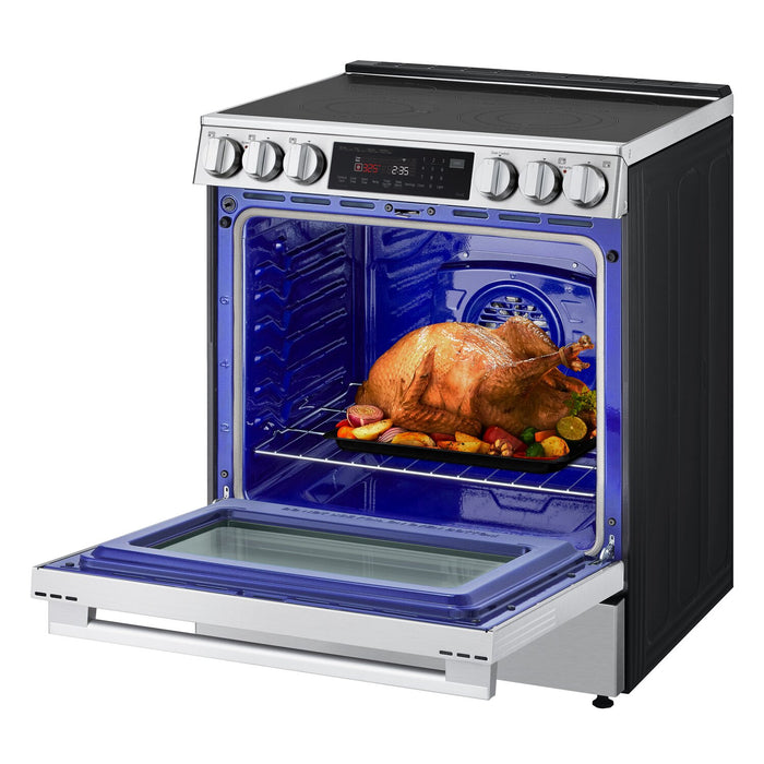 LG 6.3 Cu. Ft. Smart Electric Range with Air Fry – Fingerprint Resistant Stainless Steel - LSEL6335XE 