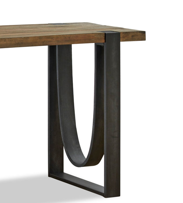 Brewer 50” Industrial Solid Wood Sofa Table - Rustic Honey