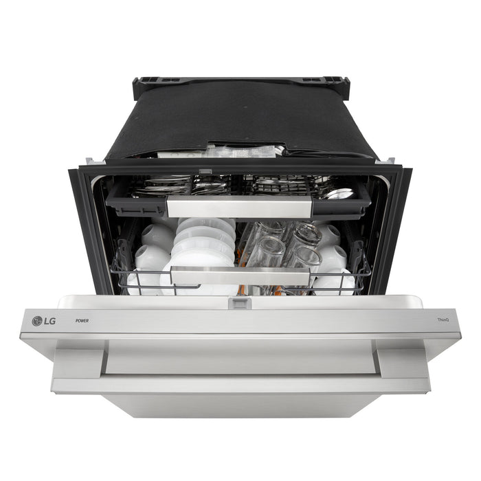 LG 24\" 39 dBA Built-In Top-Control Dishwasher with QuadWash® Pro - Stainless Steel - LDNTH862S
