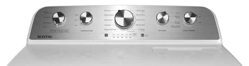 Maytag 7.0 Cu. Ft. Pet Pro Electric Dryer - White - YMED5605RW
