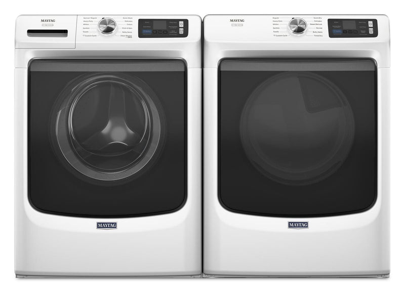 Maytag 5.8 Cu. Ft. Pet Pro Smart Front-Load Washer and 7.4 Cu. Ft. Electric Dryer - White