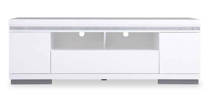Garbo 63\" Modern TV Stand with Storage and Cable Management for TVs up to 70\"- White