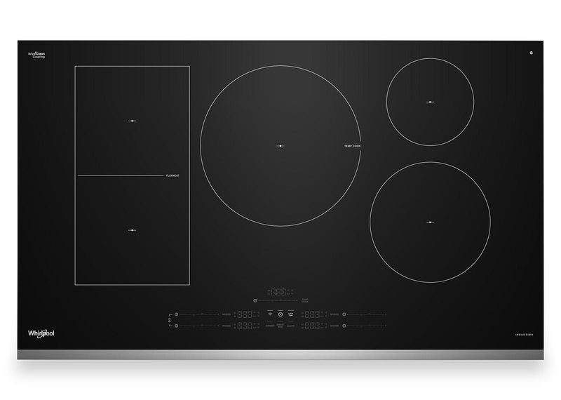 Whirlpool 36\" 5-Element Induction Cooktop - Stainless Steel - WCIT7536SS