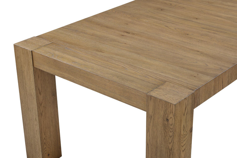 Lotus Dining Table, 82\"W, Wood - Natural