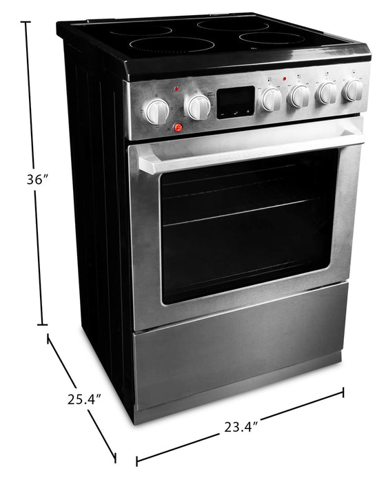 Danby 24\" 2.5 Cu. Ft. Electric Range with TruAirFry - Stainless Steel - DRCA240BSSC