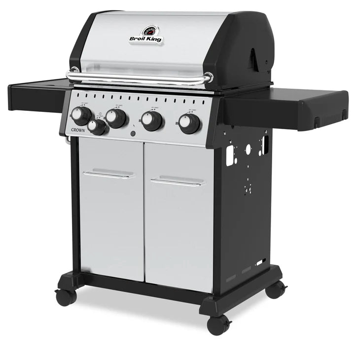 Broil King Crown™ S 440 Natural Gas Grill with Side Burner in Stainless Steel - 865367