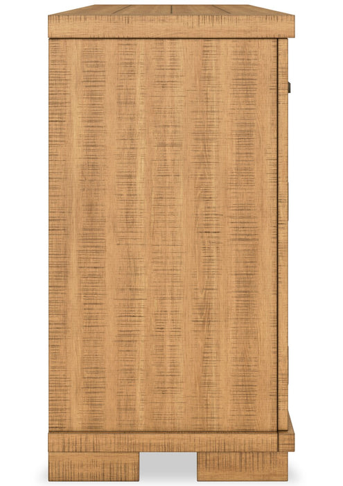 Archer Dining Server, 66\"W, 2 Drawers & 4 Doors with Adjustable Shelves - Light Brown