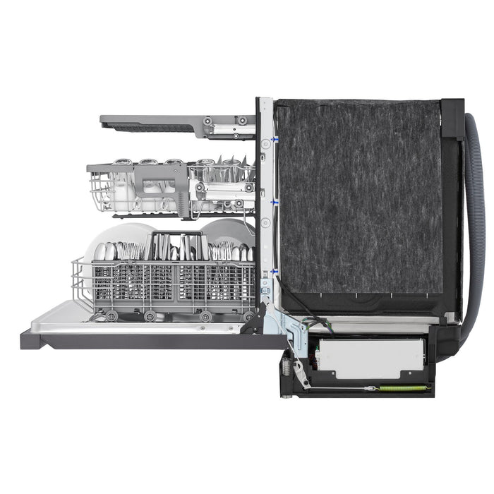 LG 24\" 46 dBA Built-In Top-Control Smart Dishwasher with QuadWash®Pro  - Smudge Proof Black Stainless Steel - LDPH5554D