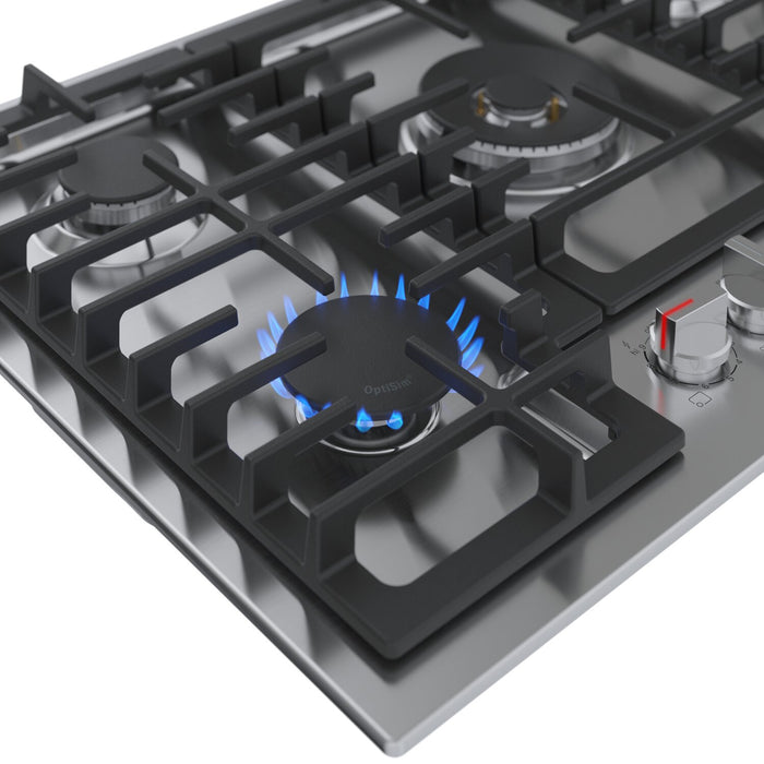 Bosch 30\" 800 Series Gas Cooktop with Dual-Flame Power Burner - NGM8059UC