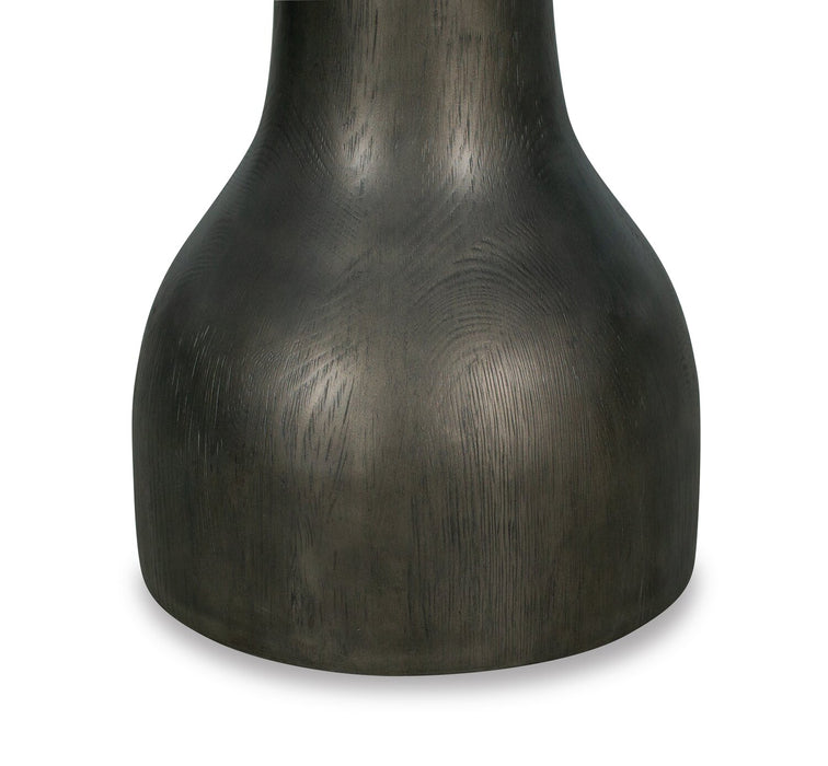Eldon 20” Modern Round Solid Wood End Table - Coffee Bean