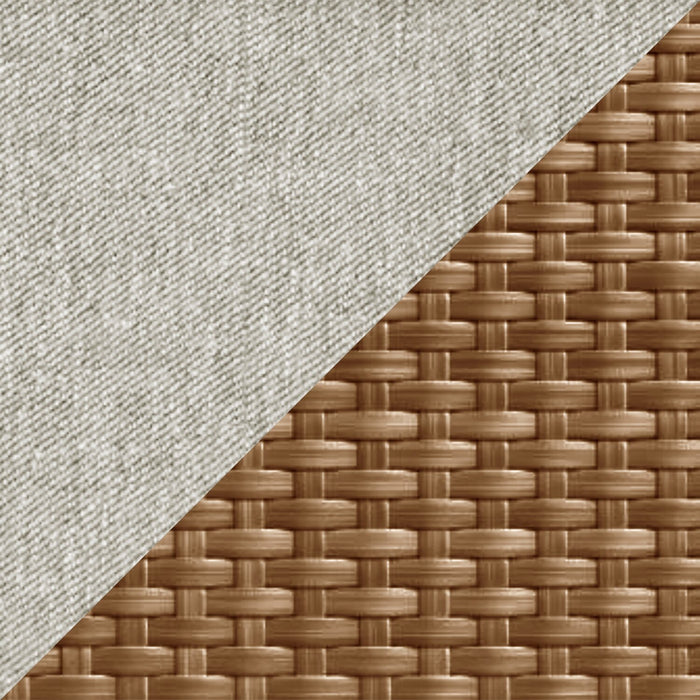 Kort & Co. Coco Outdoor Patio Egg Chair - Hand-Woven Resin Wicker, UV & Weather Resistant - Brown/Beige