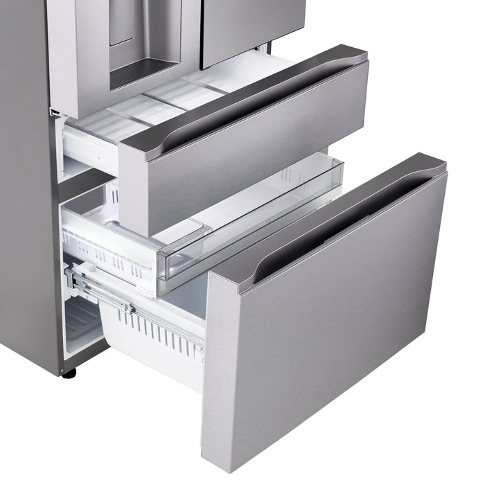 LG 36\" 29 Cu. Ft. Standard-Depth MAX® 4-Door French-Door Refrigerator with InstaView® - LF29S9775S