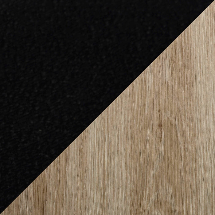 Joss 5pc Dining Set with Table & 4 Chairs - 63-86.5\"W Butterfly Extension, Metal  - Natural/Black