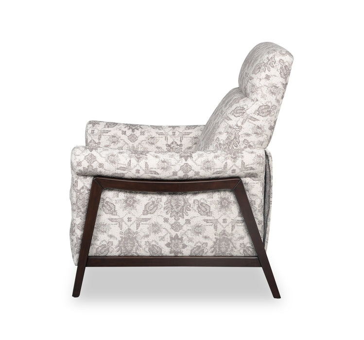 Mallie 32\" Chenille Fabric Pushback Reclining Chair - Limbu Slate Multicolour