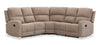 Bodie 111.02\" 3-Piece Chenille Fabric Manual Reclining Sectional – Beige  