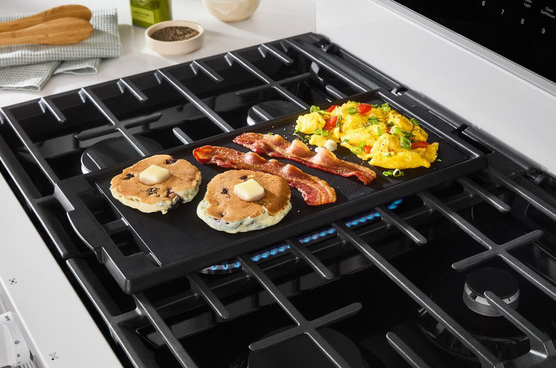 Whirlpool 5 Cu. Ft. Smart Gas Range with Air Fry and Self-Clean - White - WFGS7530RW