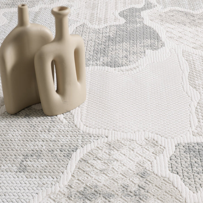 Cove Waves Grey Area Rug - 6'7\" x 9'6\"