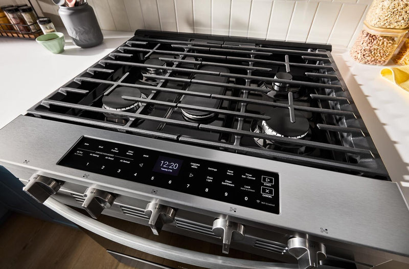 Whirlpool 5 Cu. Ft. Gas Range with Air Fry and SpeedHeat™ Burner - Stainless Steel - WSGS7530RZ