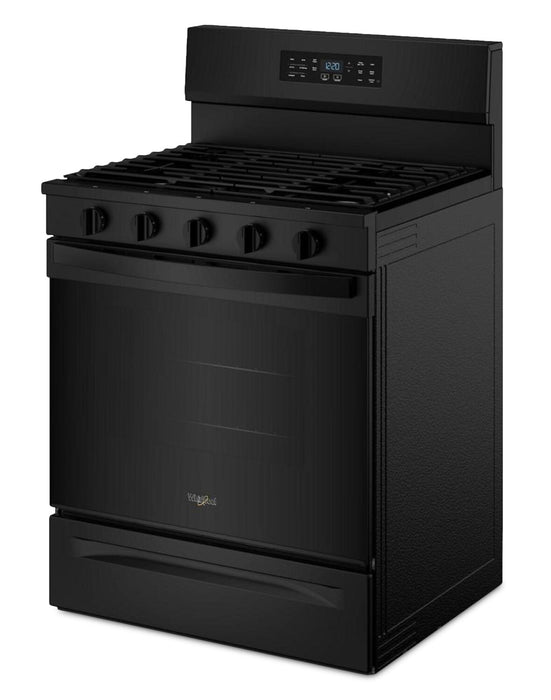 Whirlpool 5.0 Cu. Ft. Gas Range with Air Cooking – Black - WFGS5730SB