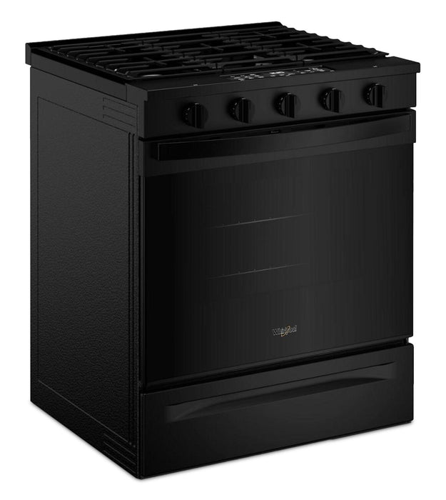Whirlpool 30\" 5 Cu. Ft. Gas Range with Air Cooking - Black - WSGS5030SB
