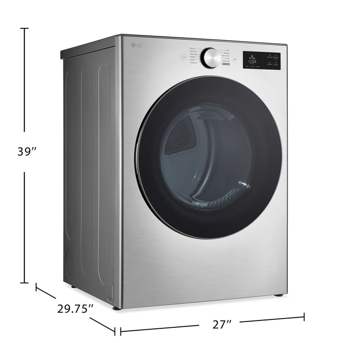 LG 7.4 Cu. Ft. Smart Front-Load Electric Dryer with AI Sensory Dry - Graphite Steel -  DLEX5800V