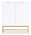 Lottie 28.5\" 2-Door Accent Cabinet - Glossy White