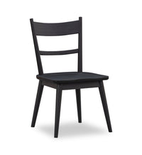 Kort & Co. Sol Dining Chair with Curved Ladder-Back - Black 