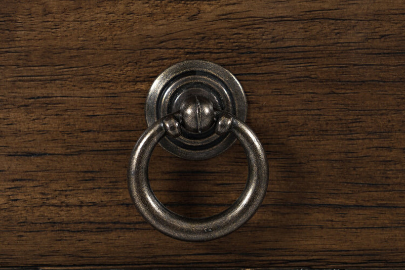 Branson 16\" Chairside Table with Storage, Shelf and USB Port - Dark Brown