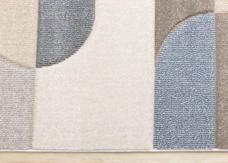 Farrah Blue Grey Area Rug - 6'7\" x 9'6\"