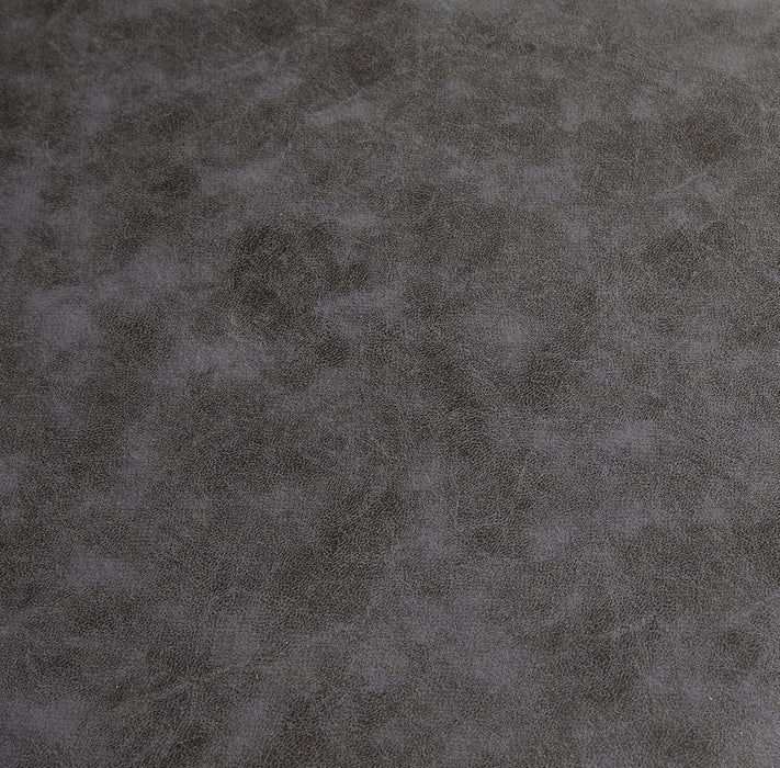 Tavo Dining Chair with Microfibre Polyester Fabric, Metal - Grey