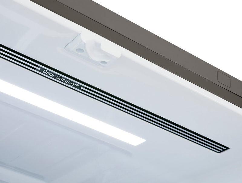 LG 36\" 27 Cu. Ft. Counter-Depth French Door Refrigerator - PrintProof™ Black Stainless Steel - LRFLC2706D