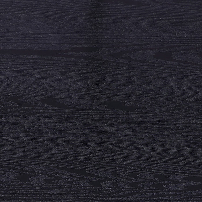 Kendal 31.5\" Modern Round Glass Top Coffee Table with Casters - Black