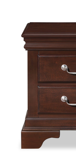 Marco Bedside 2-Drawer Nightstand, 21\"W x 24\"H - Cherry Brown
