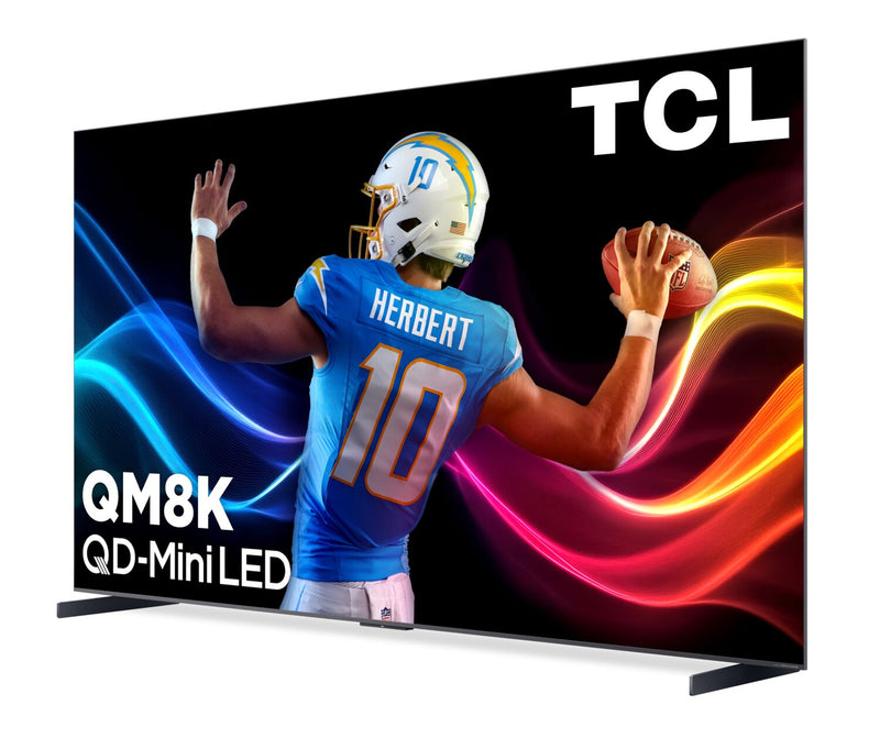 TCL 98\" QM8K QLED QD Mini-LED 4K UHD Smart Google TV (98QM8K) – 2025 Model