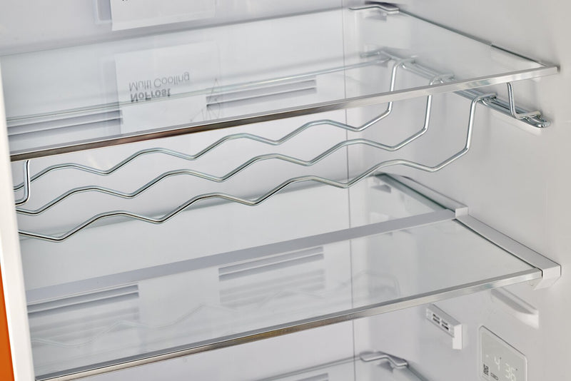 Classic Retro by Unique 24\" 12 Cu. Ft. Bottom-Freezer Refrigerator - Creamsicle Orange - UGP-340L O AC