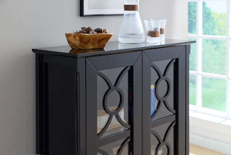 Stella 31.5\" Storage Accent Cabinet – Black