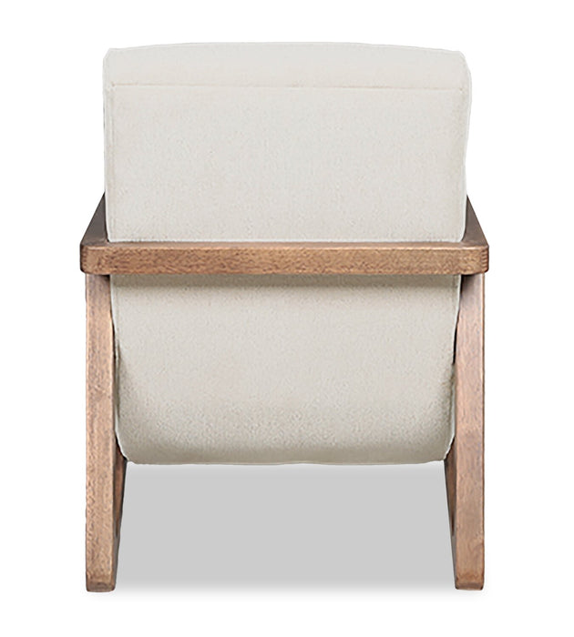 Cove 28\" Chenille Fabric Accent Chair – Linen